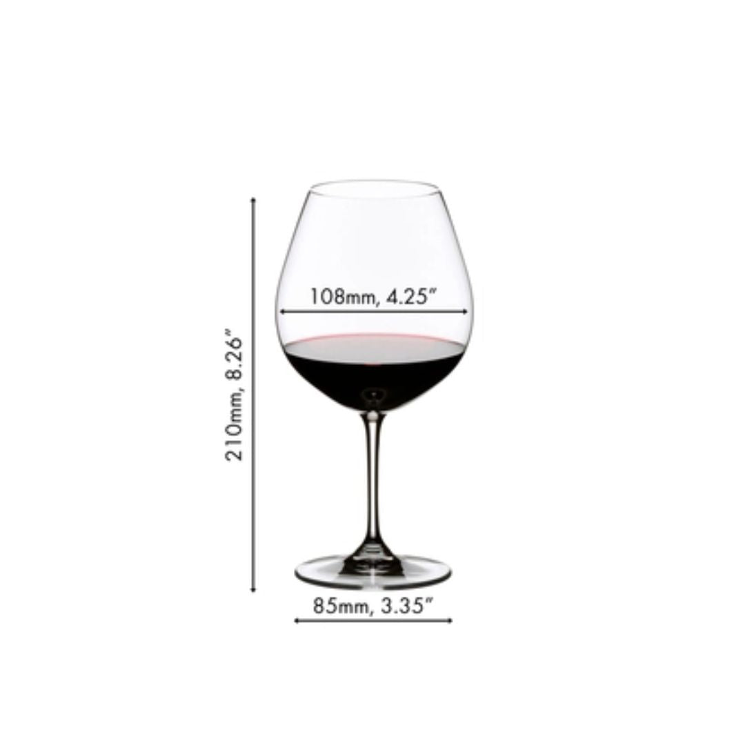 Vinum Pinot Noir / Burgundy Red (Set Of 2) 6416/07