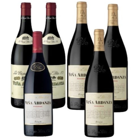 La Rioja Alta Vina Ardanza Historical Set 1989,2000,2004,2007,2008,2009 750mlx6Bot
