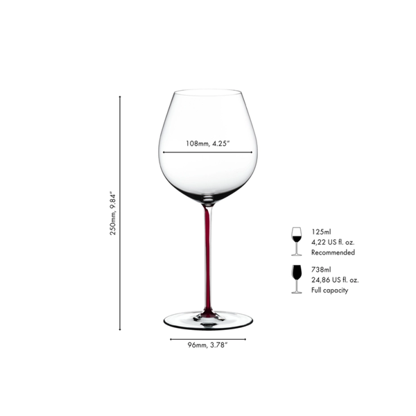 Riedel Fatto A Mano Pinot Noir Dragon Red 4900/07 DR