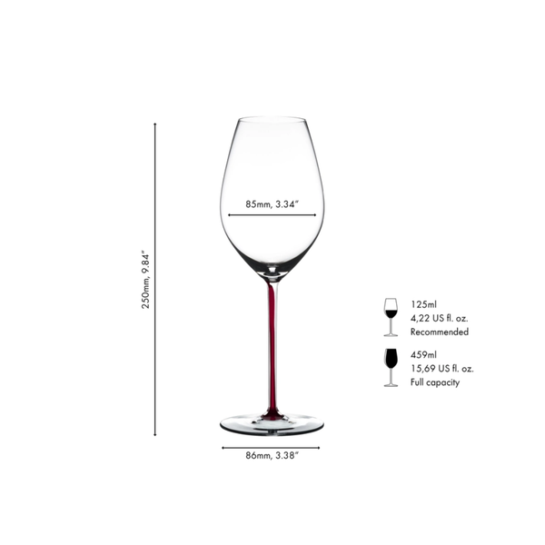 Riedel Fatto A Mano Champagne Wine Glass Dragon Red 4900/28DR