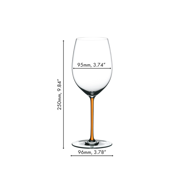 Riedel Fatto A Mano Champagne Wine Glass Orange 4900/28O