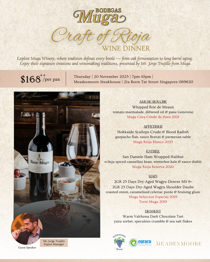 Muga Wine Dinner @Meadesmoore Steakhouse