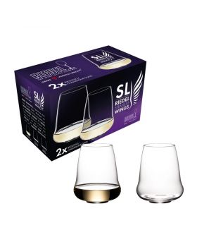RIEDEL SL Stemless Wings Riesling/Sauvignon Blanc/ Champagne Wine Glass (SET OF 2) 6789/15